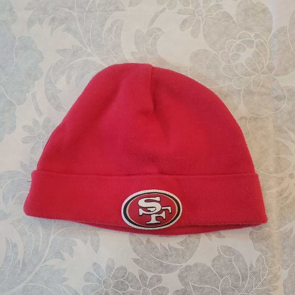 Infant San Francisco 49ers Cuff Beanie Vintage Rare Red Size 0-3 Months